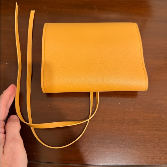 Glass Ladder & Co. Leather Tech Organizer  Mustard Yellow Women's Bag - Picture 9 of 11